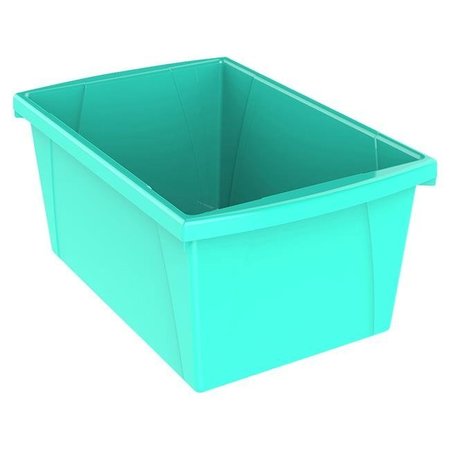 STOREX INDUSTRIES Storex Industries 2021331 5.5 gal Classroom Storage Bin; Teal 2021331